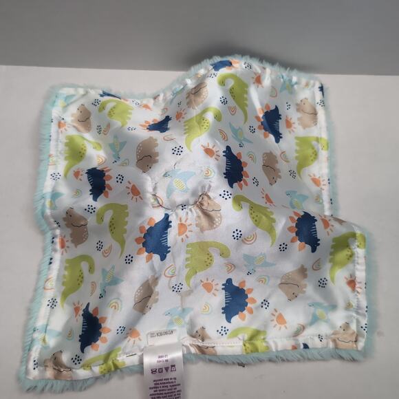 Parents Choice Blue Dino Triceratop Lovey Security Blanket Dinosaur Baby Plush - Picture 6 of 9